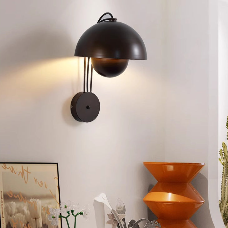 Dome Iron Bedroom Wall Lamp