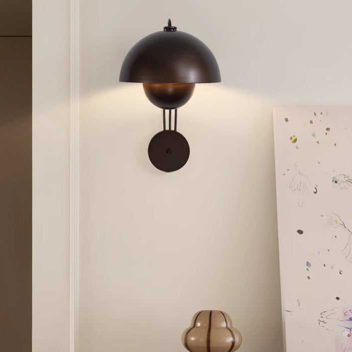 Dome Iron Bedroom Wall Lamp