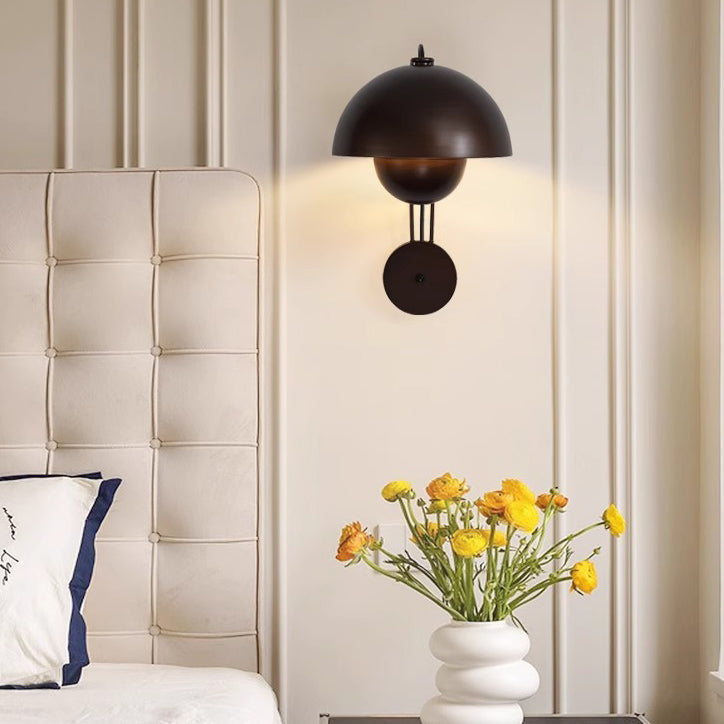 Dome Iron Bedroom Wall Lamp