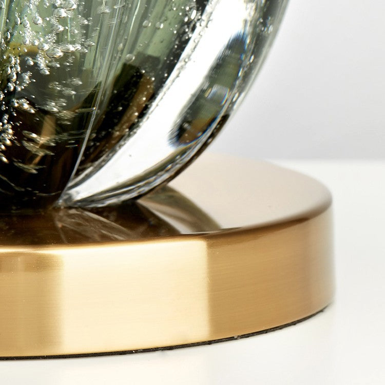 Cylinder Glaze Iron Fabric Table Lamp
