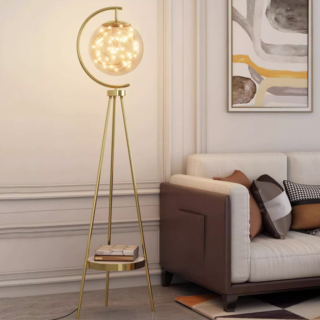 Contemporary Creative Glass Metal Floor Lamp