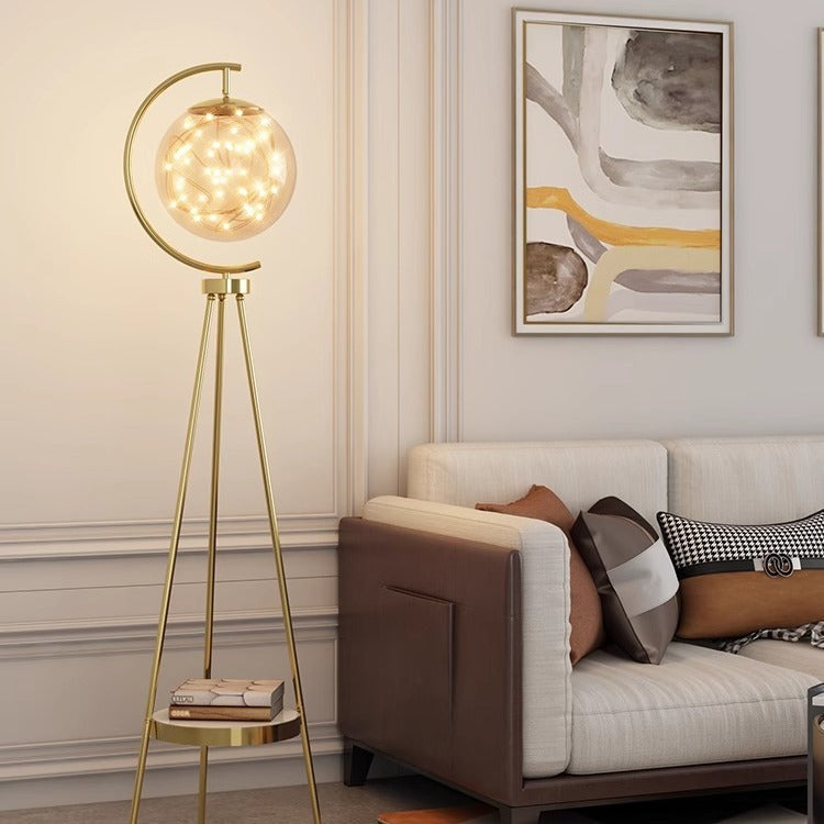 Contemporary Creative Glass Metal Floor Lamp