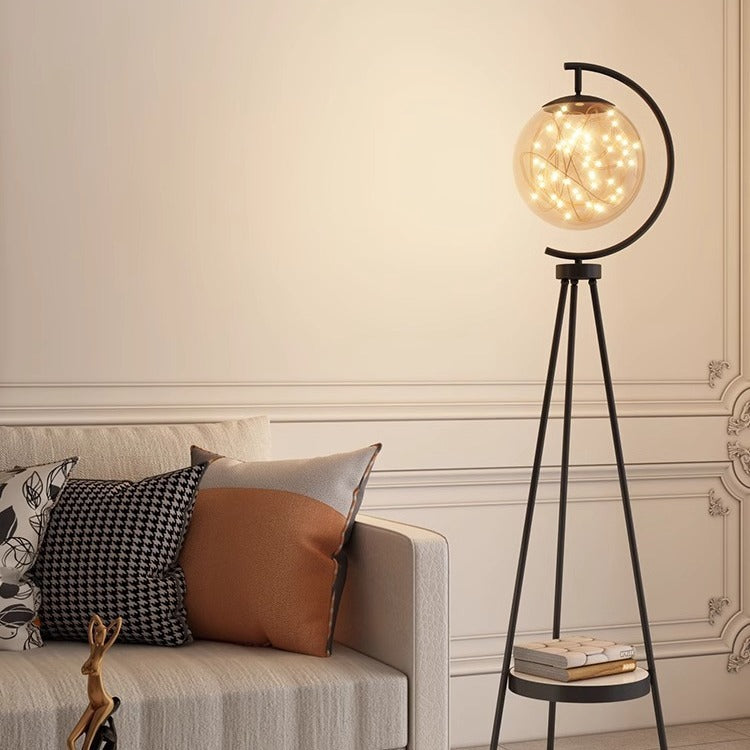 Contemporary Creative Glass Metal Floor Lamp