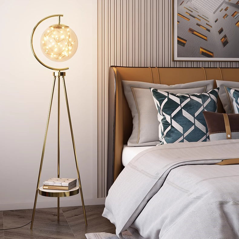 Contemporary Creative Glass Metal Floor Lamp