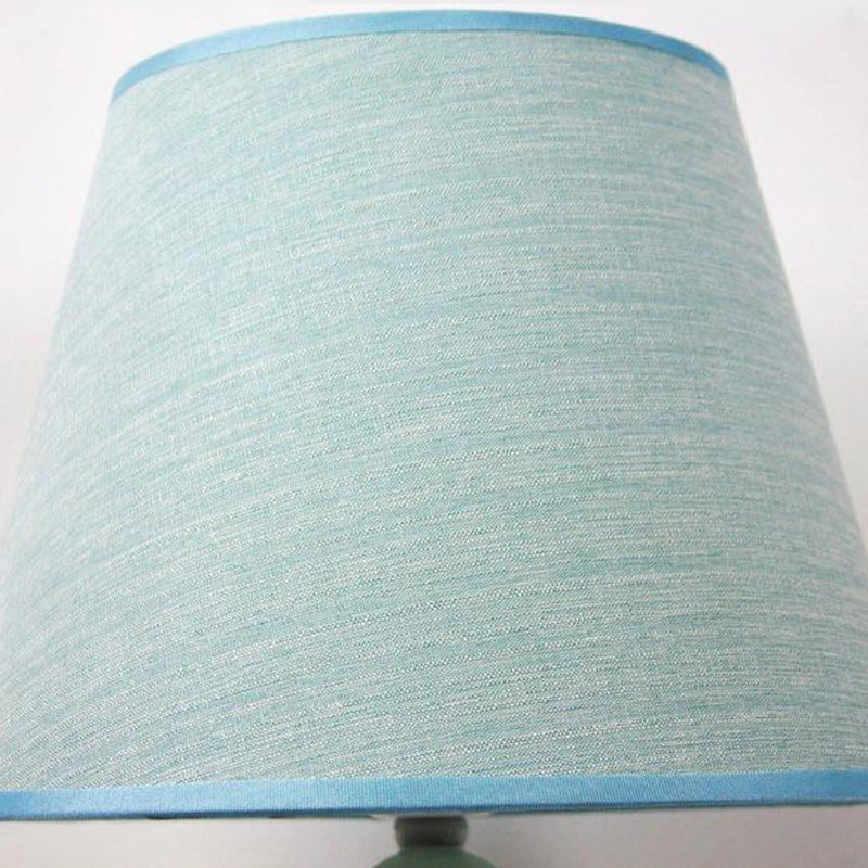Frustum Cone Iron Fabric Table Lamp