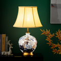 Ball Ceramic Metal Fabric Table Lamp