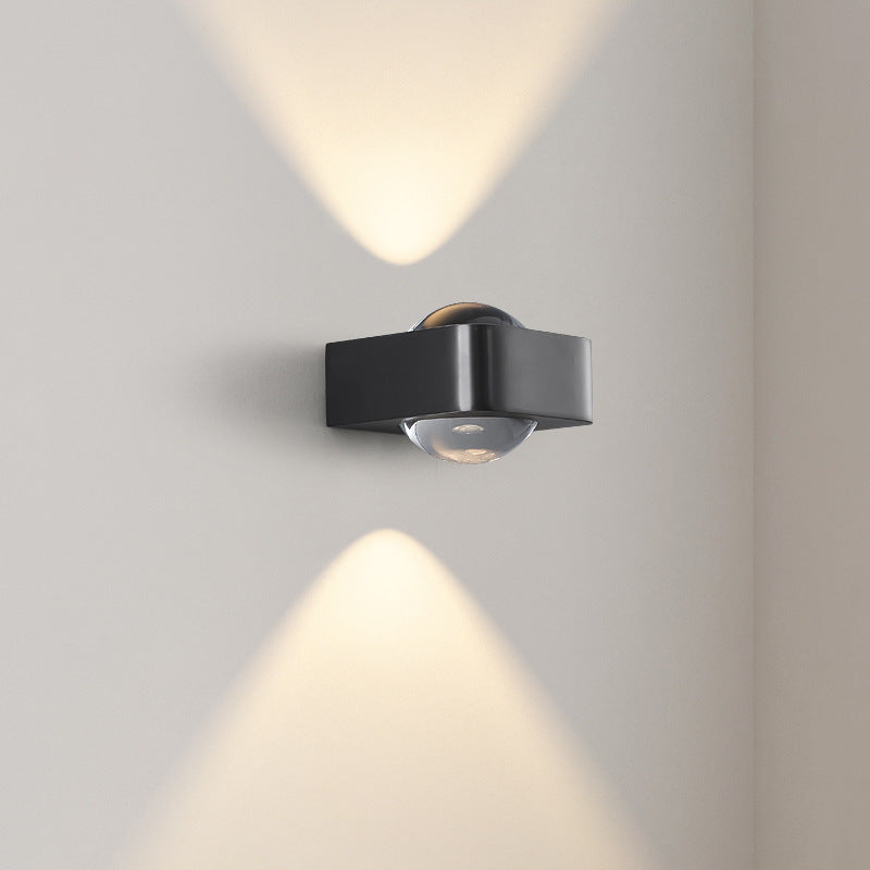 Spherical Stainless Steel Glass Wall Lamp