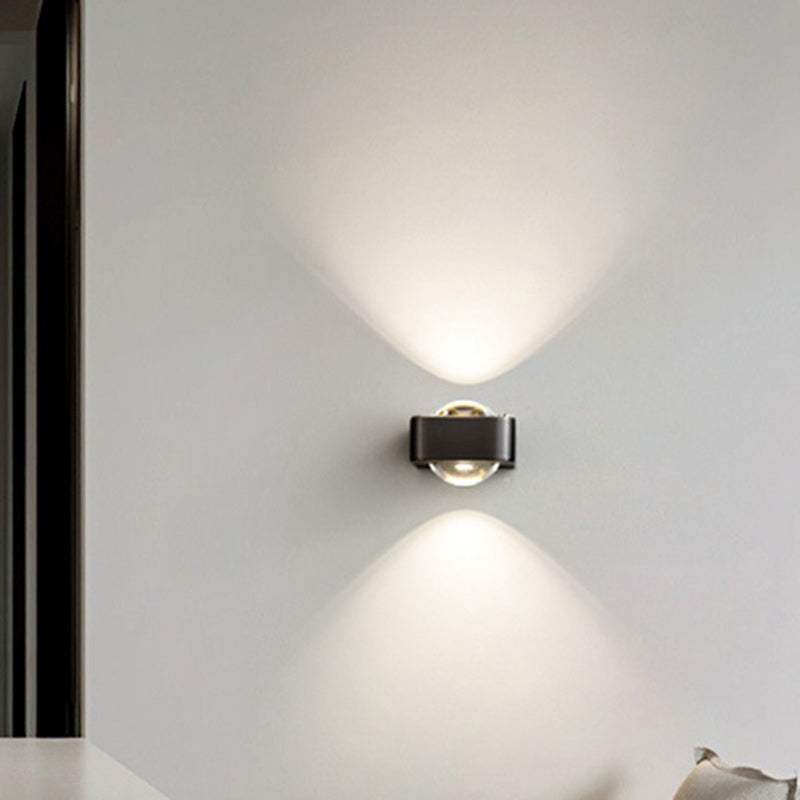 Spherical Stainless Steel Glass Wall Lamp