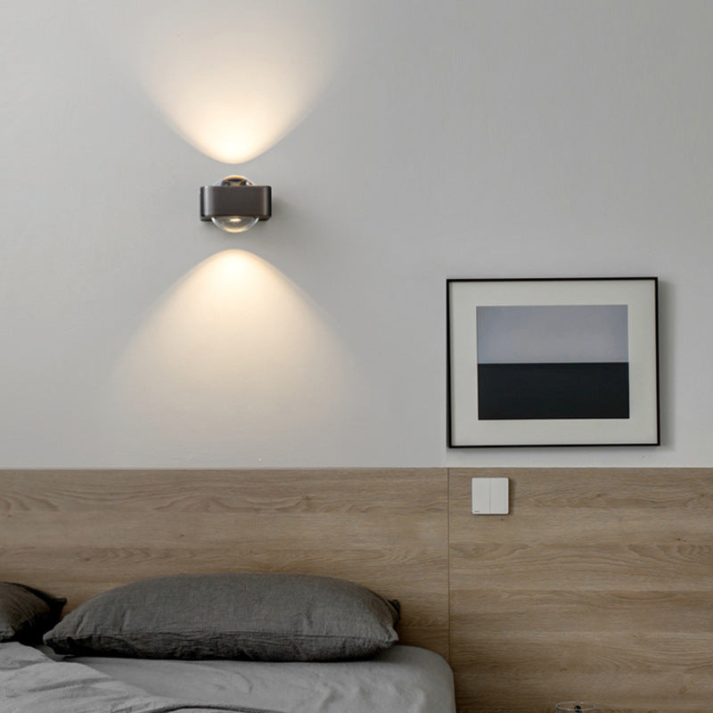 Spherical Stainless Steel Glass Wall Lamp