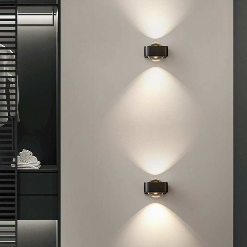 Spherical Stainless Steel Glass Wall Lamp