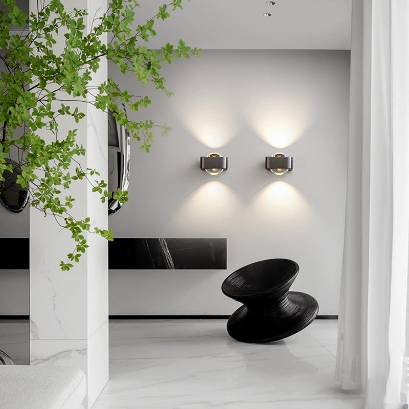 Spherical Stainless Steel Glass Wall Lamp
