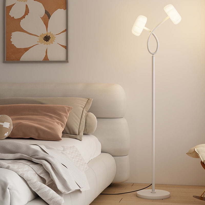 Flower Iron Plastic Living Floor Lamp