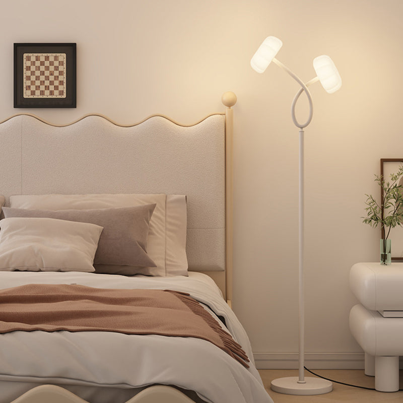 Flower Iron Plastic Living Floor Lamp