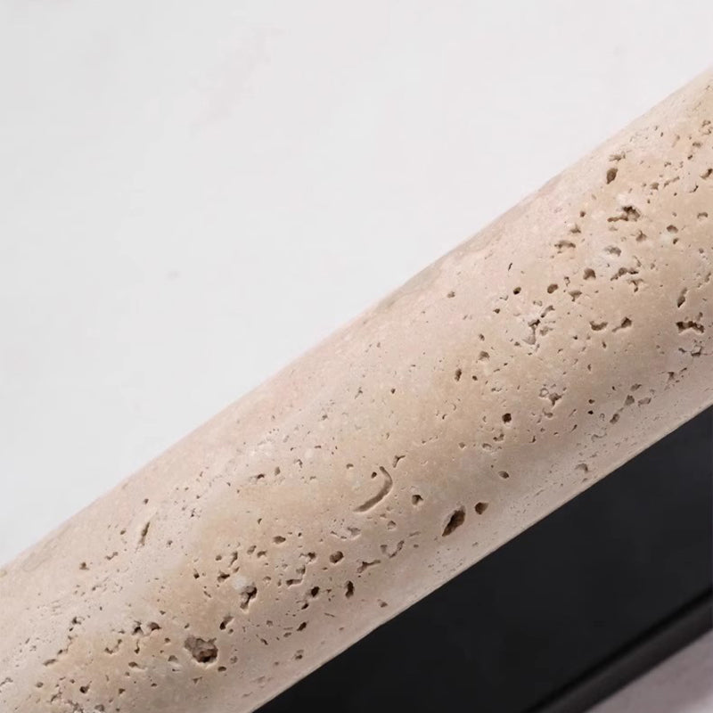Candle Yellow Travertine Iron Wall Lamp