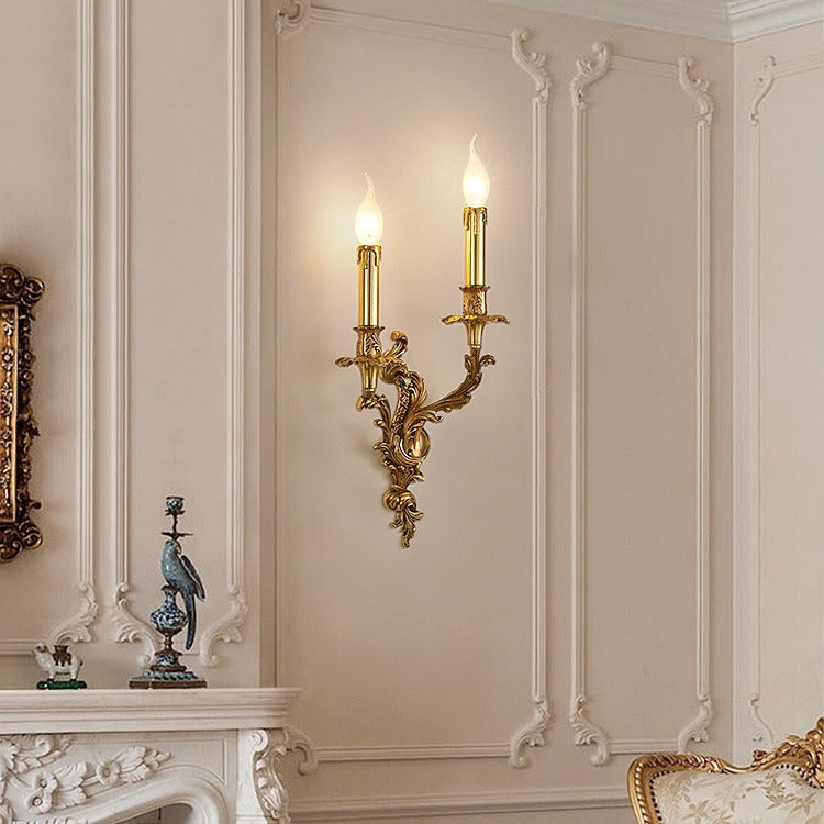 Candle Copper 2/3 Living 2-Light Wall Lamp