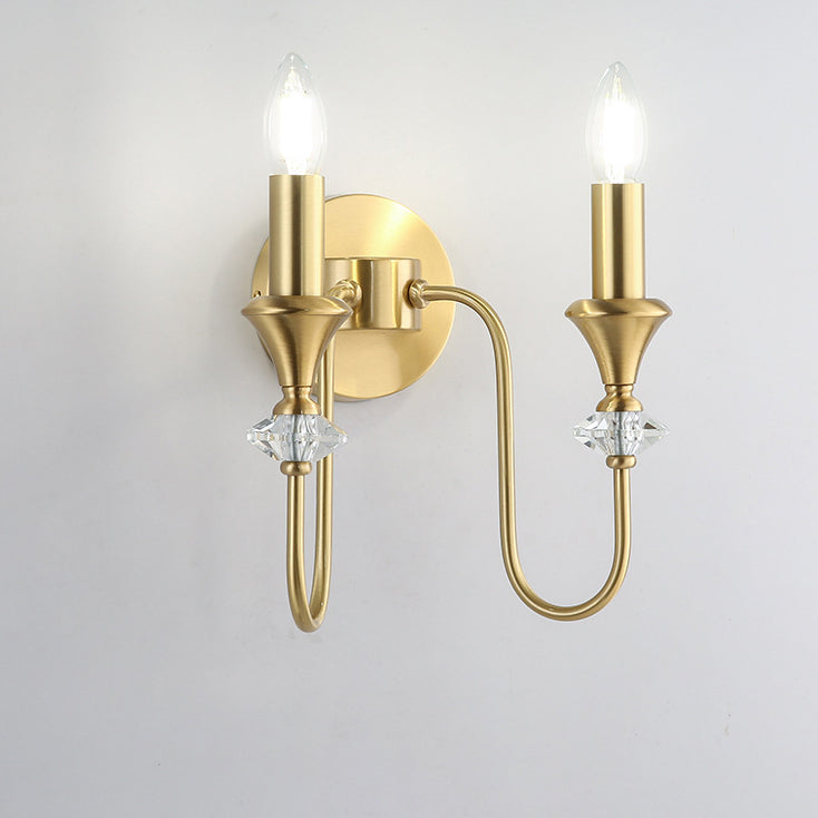 Candle Copper 1/2/3 Bedroom 2-Light Wall Lamp