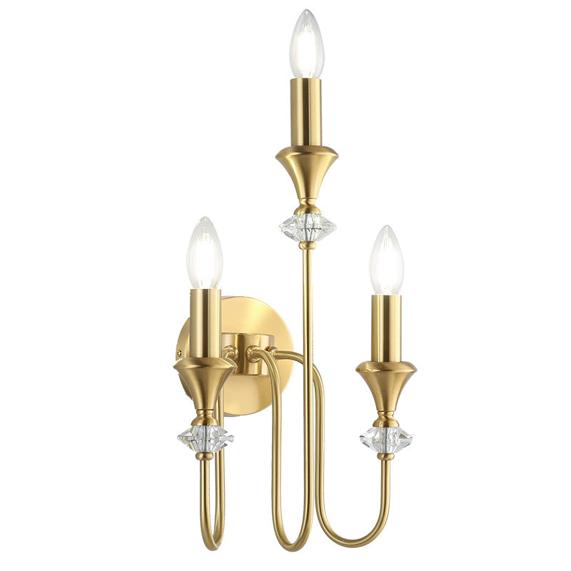 Candle Copper 1/2/3 Bedroom 2-Light Wall Lamp