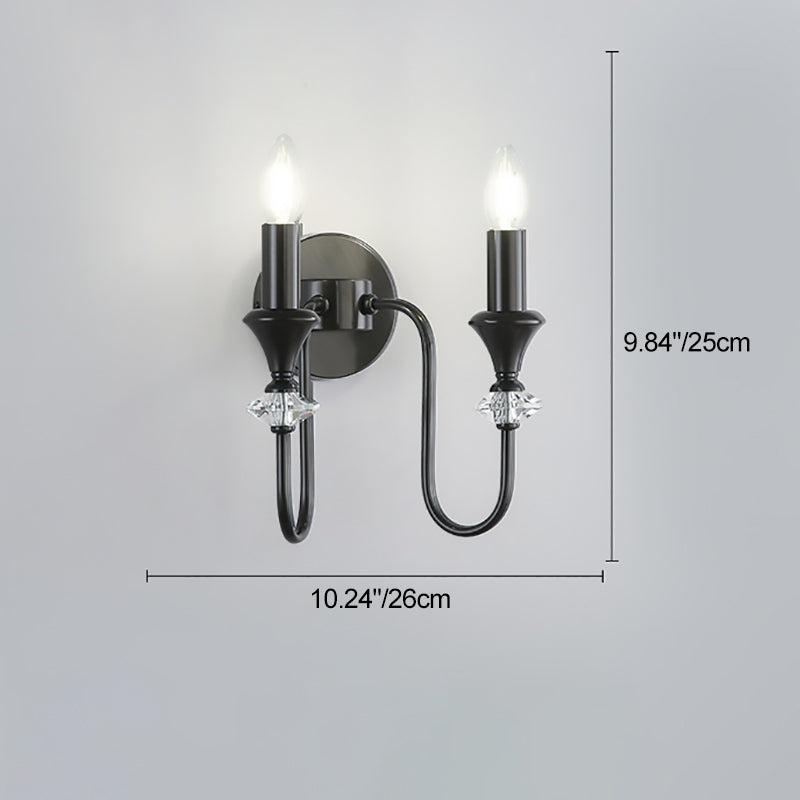 Candle Copper 1/2/3 Bedroom 2-Light Wall Lamp