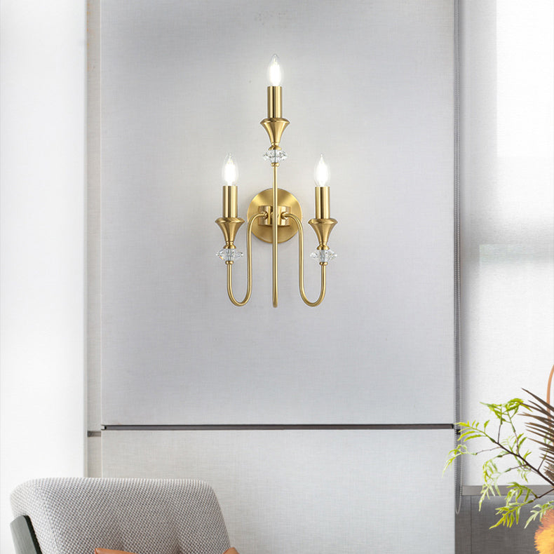 Candle Copper 1/2/3 Bedroom 2-Light Wall Lamp
