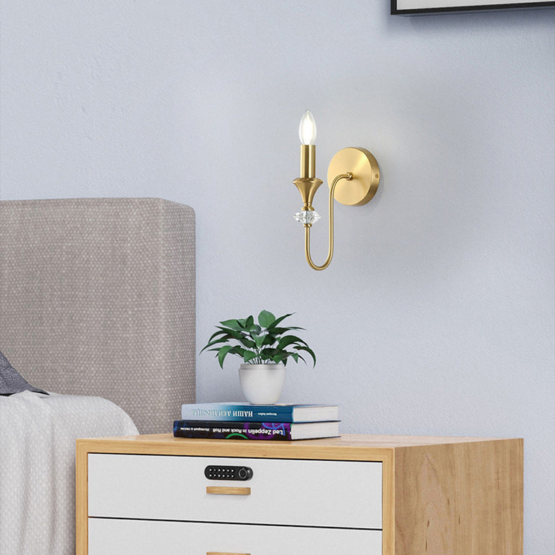 Candle Copper 1/2/3 Bedroom 2-Light Wall Lamp