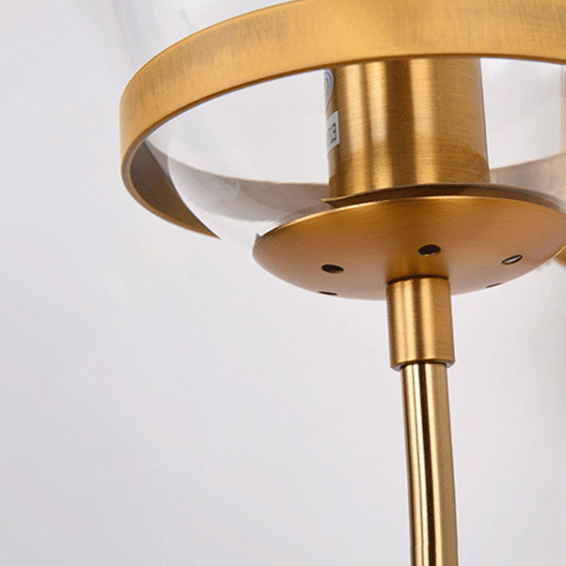 Globe Iron Glass Bedroom Wall Lamp
