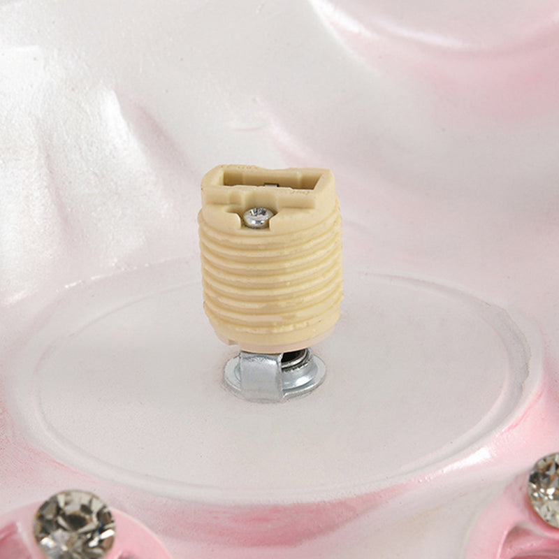 Pearl Resin Glass Bedroom Wall Lamp