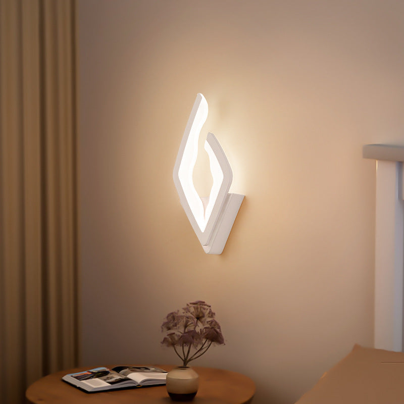 Diamond Iron Acrylic Bedroom Wall Lamp