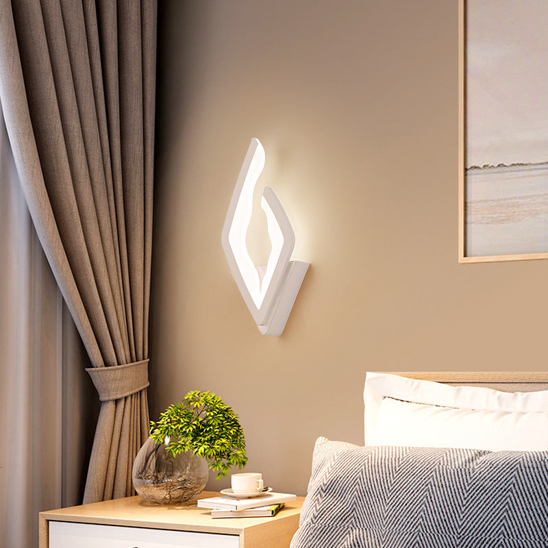 Diamond Iron Acrylic Bedroom Wall Lamp