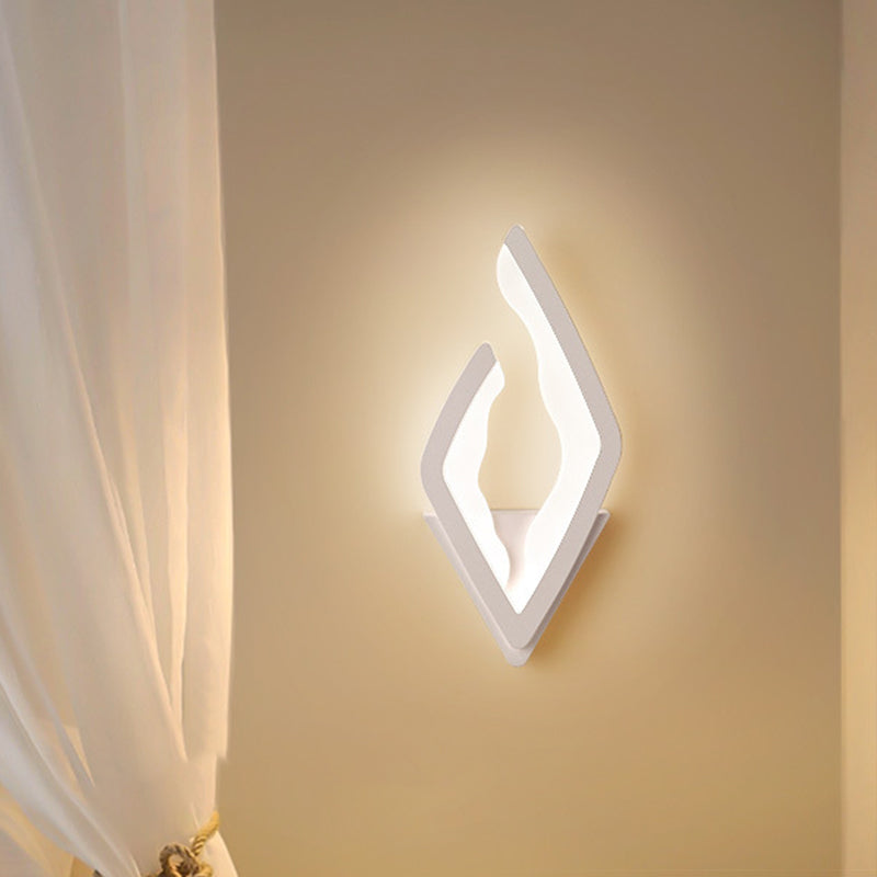 Diamond Iron Acrylic Bedroom Wall Lamp