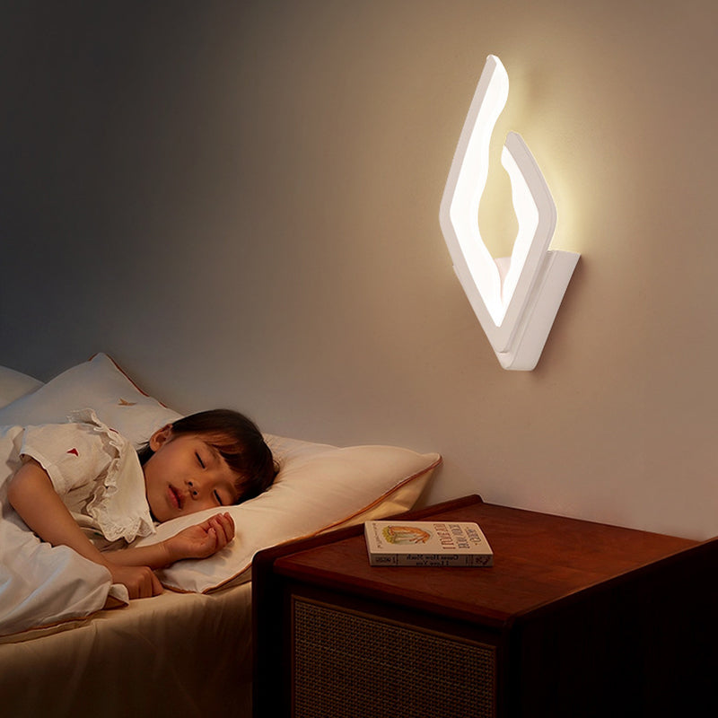 Diamond Iron Acrylic Bedroom Wall Lamp