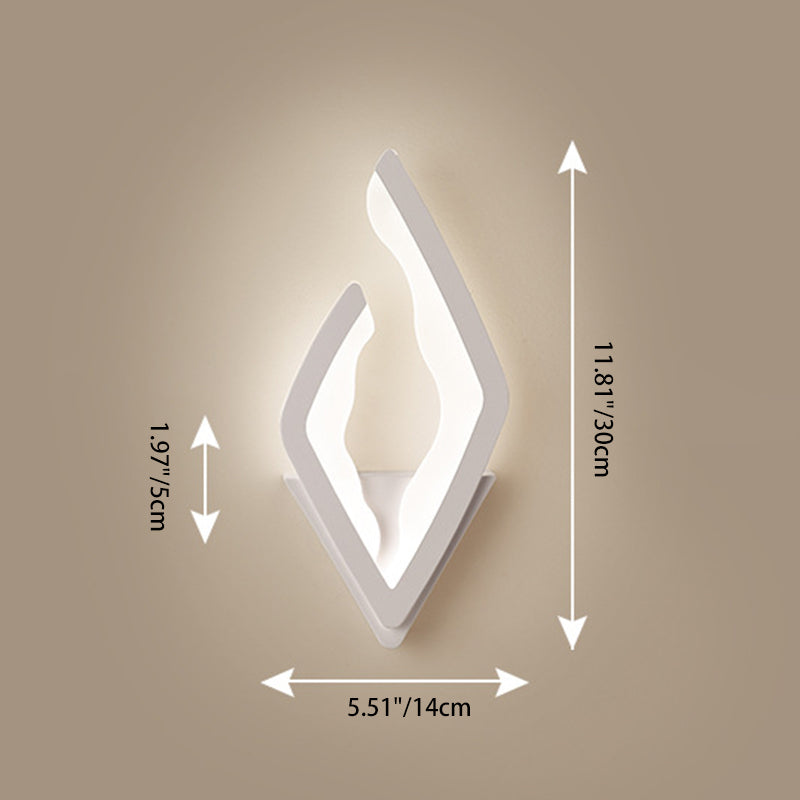 Diamond Iron Acrylic Bedroom Wall Lamp
