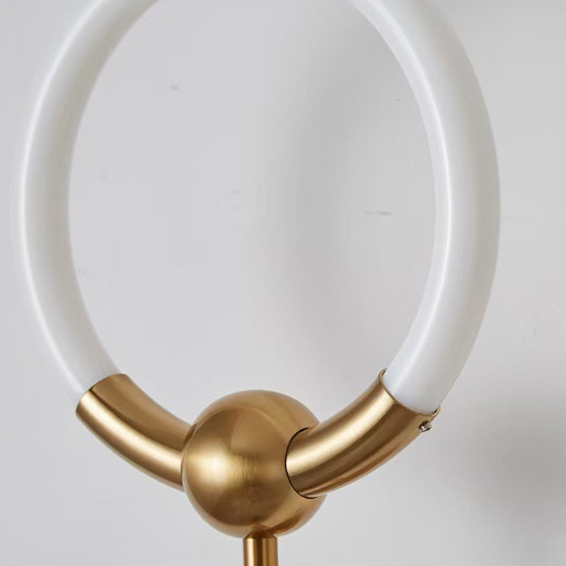 Circle Iron Acrylic Bedroom Wall Lamp