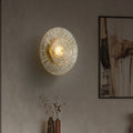 Shabby Chic Transparent Round Wall Lamp