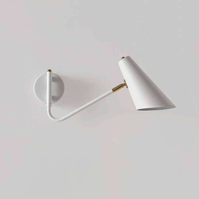 Coastal Cone Metal Bedroom Wall Lamp