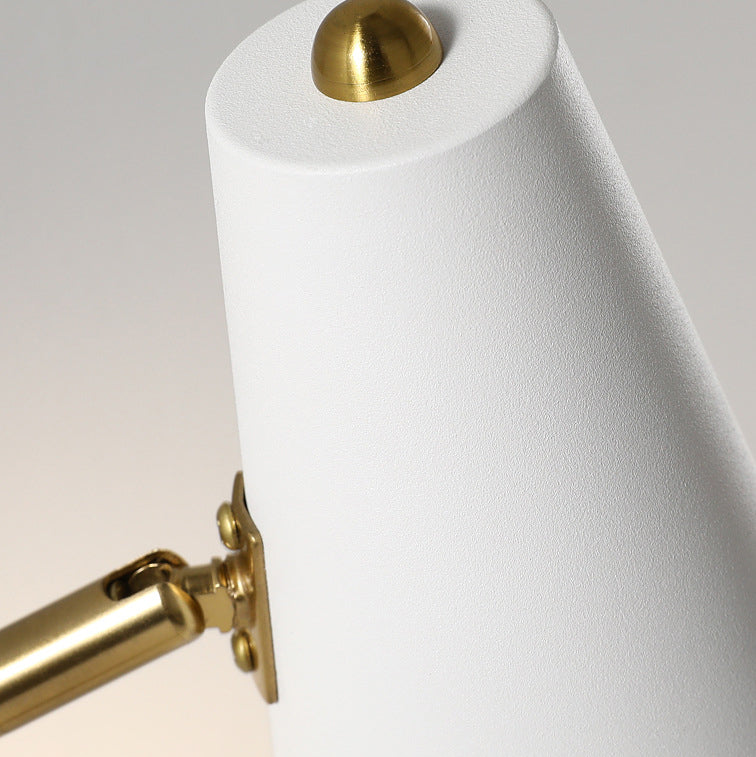 Coastal Cone Metal Bedroom Wall Lamp