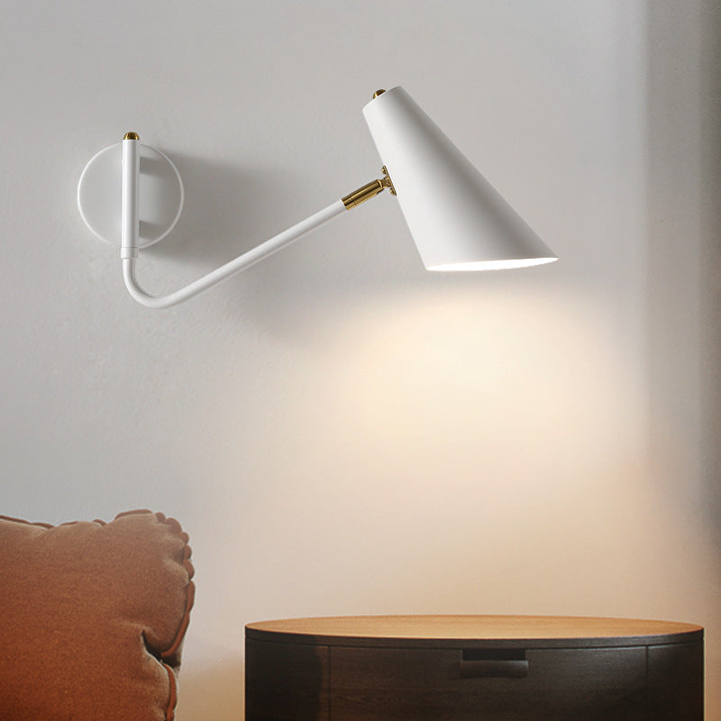 Coastal Cone Metal Bedroom Wall Lamp