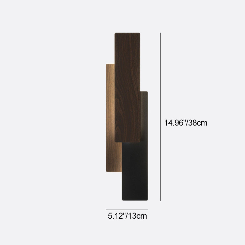 Multilayer Rectangular Iron Living Wall Lamp