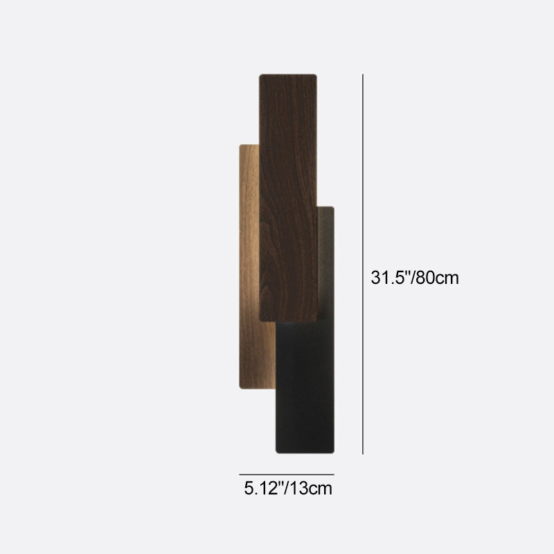 Multilayer Rectangular Iron Living Wall Lamp