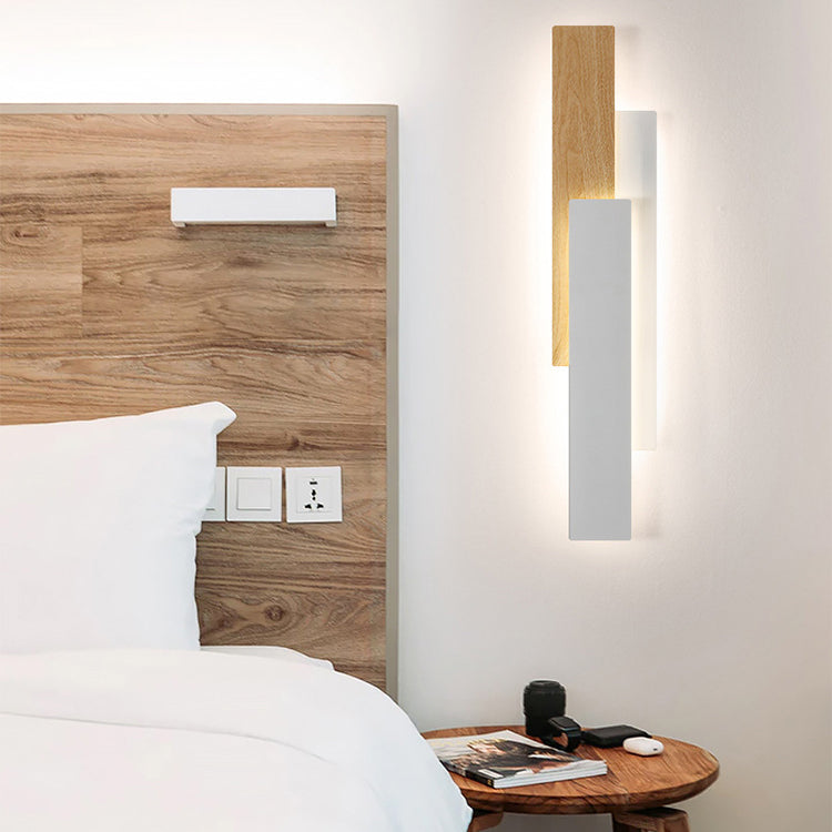 Multilayer Rectangular Iron Living Wall Lamp