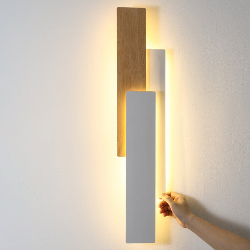 Multilayer Rectangular Iron Living Wall Lamp