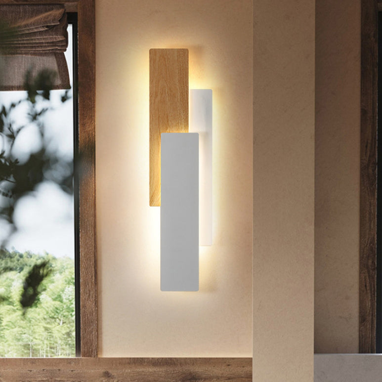 Multilayer Rectangular Iron Living Wall Lamp