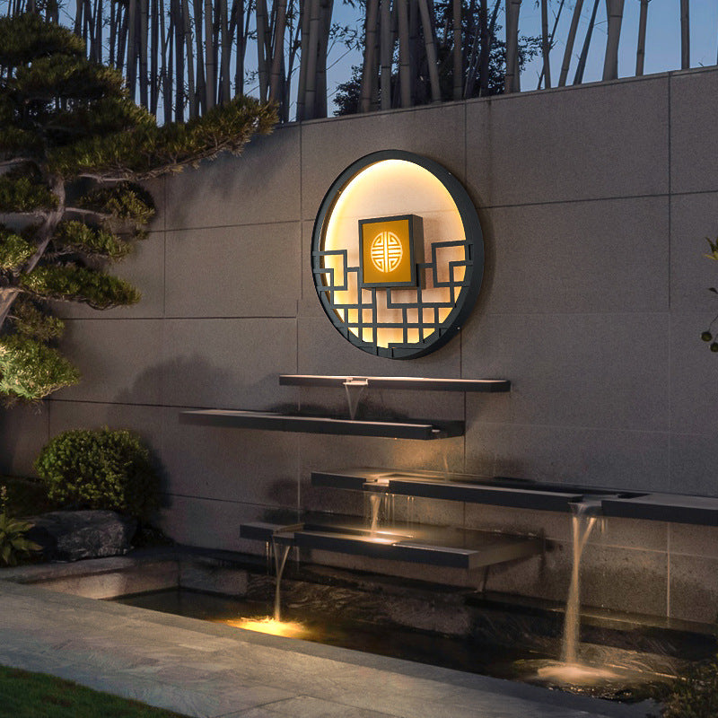 Round Stainless Steel PC Outdoor Light