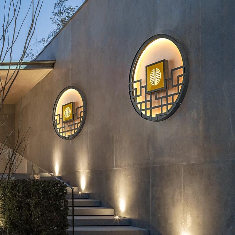Round Stainless Steel PC Outdoor Light