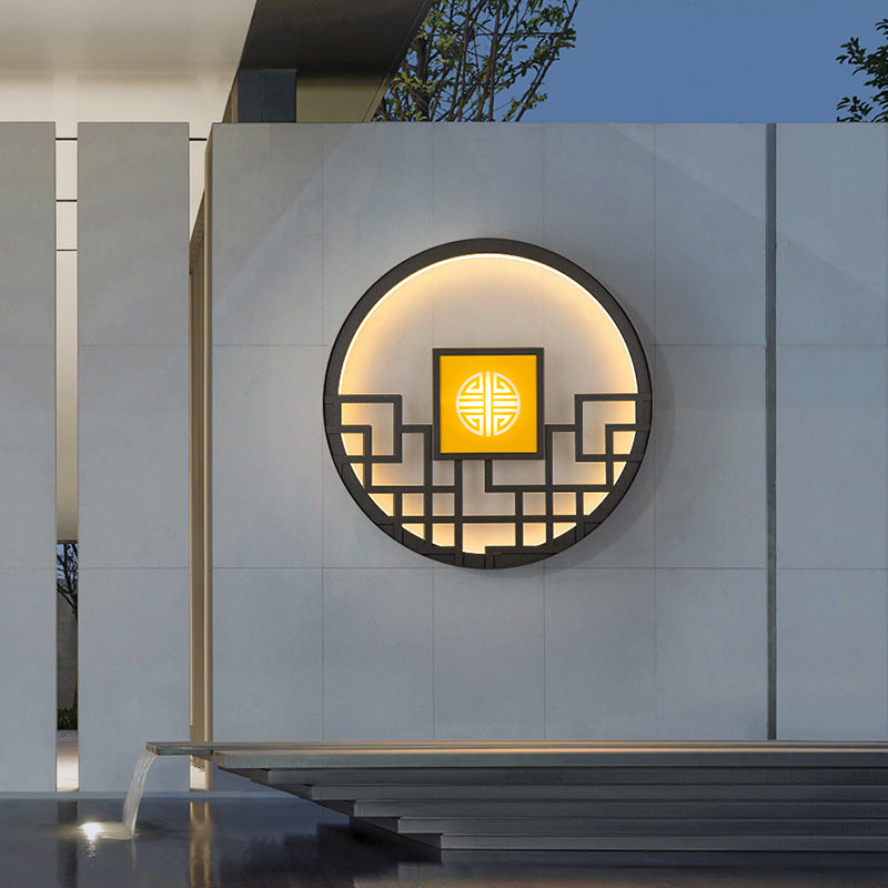 Round Stainless Steel PC Outdoor Light