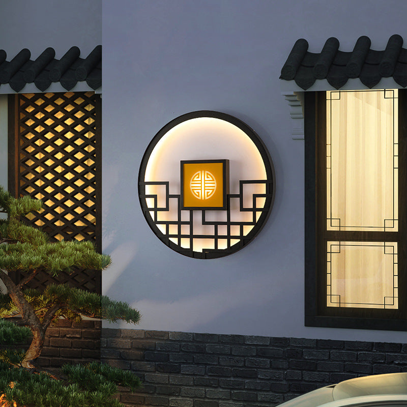 Round Stainless Steel PC Outdoor Light