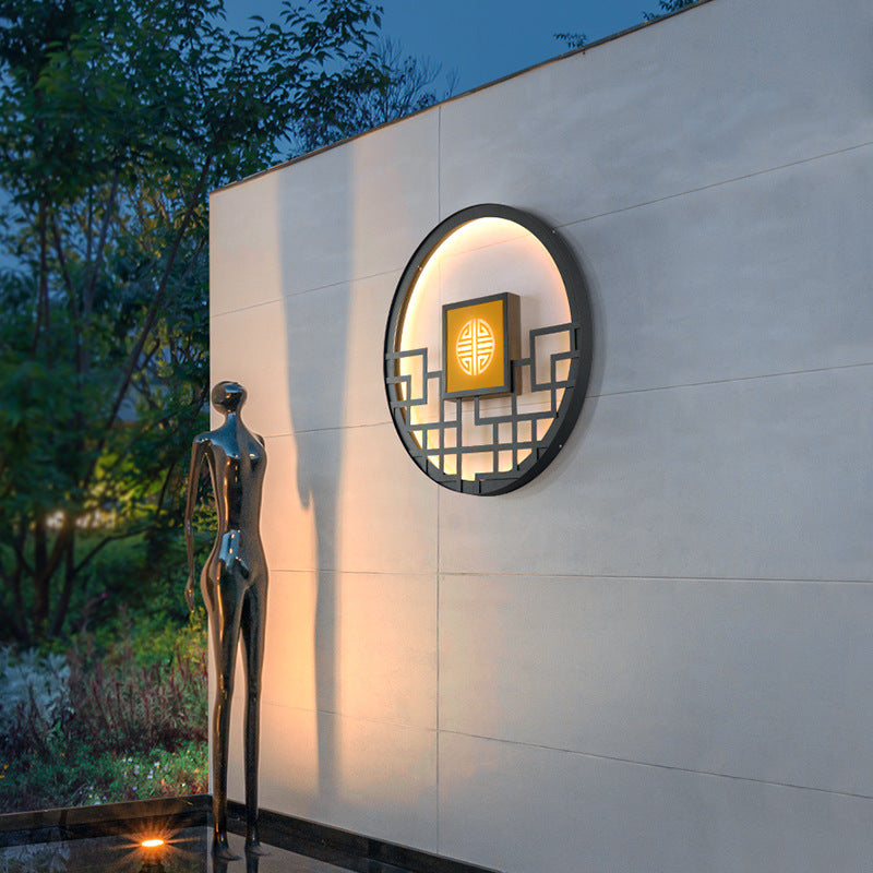 Round Stainless Steel PC Outdoor Light