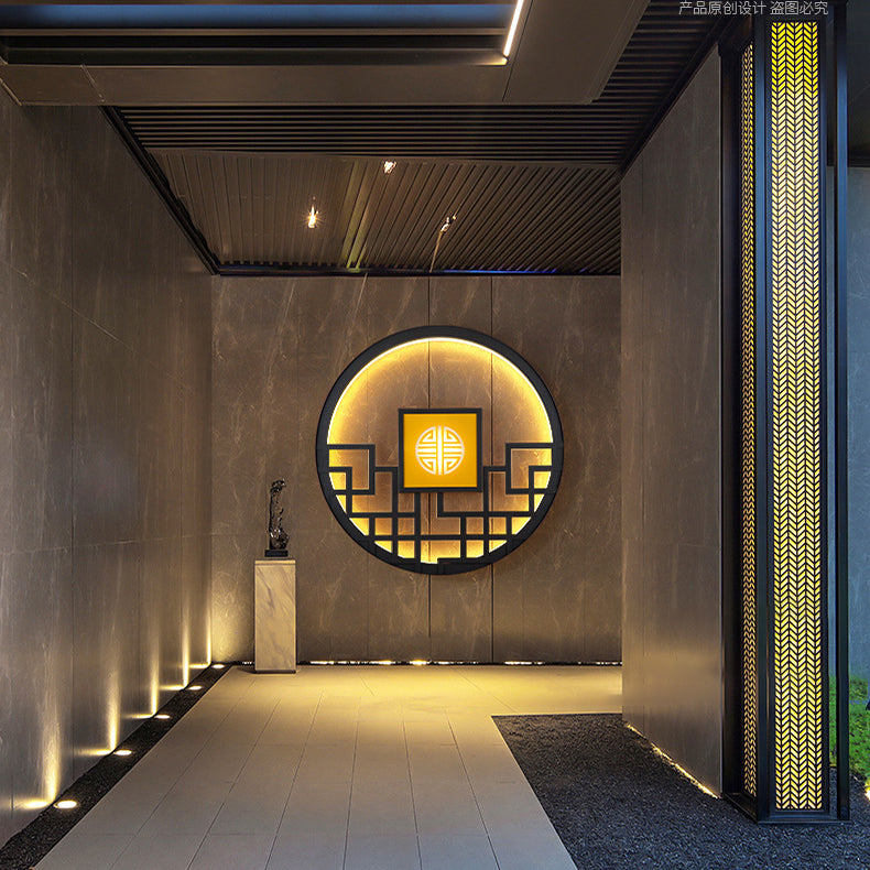 Round Stainless Steel PC Outdoor Light