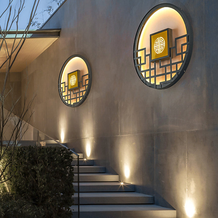 Round Stainless Steel PC Outdoor Light