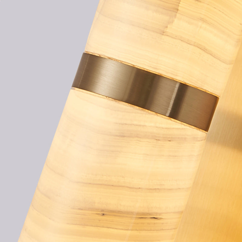 Cylinder Copper Jade Living Wall Lamp