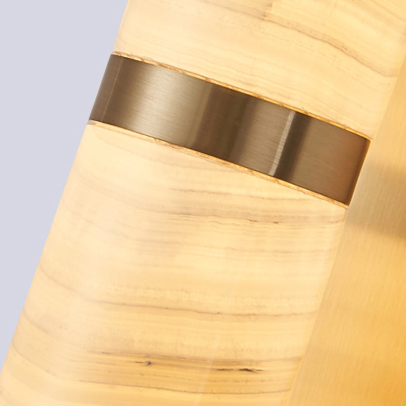 Cylinder Copper Jade Living Wall Lamp